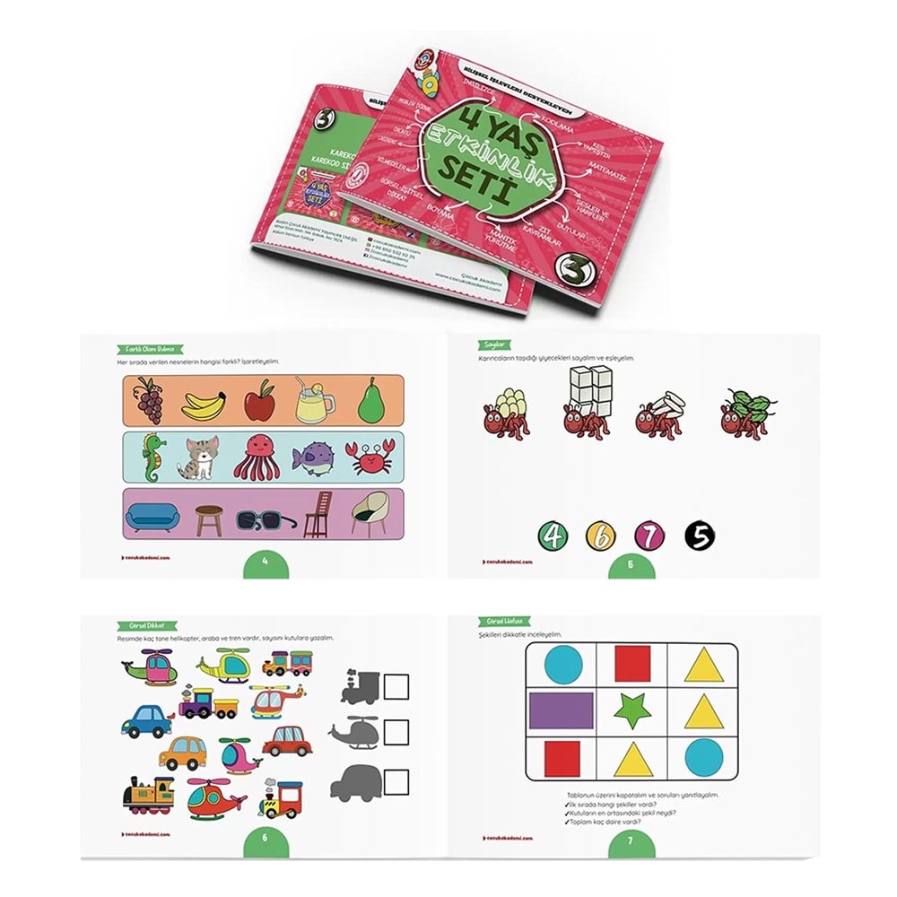 4 YAŞ ETKİNLİK SETİ Çocuk Kitapları Uzmanı - Children's Books Expert