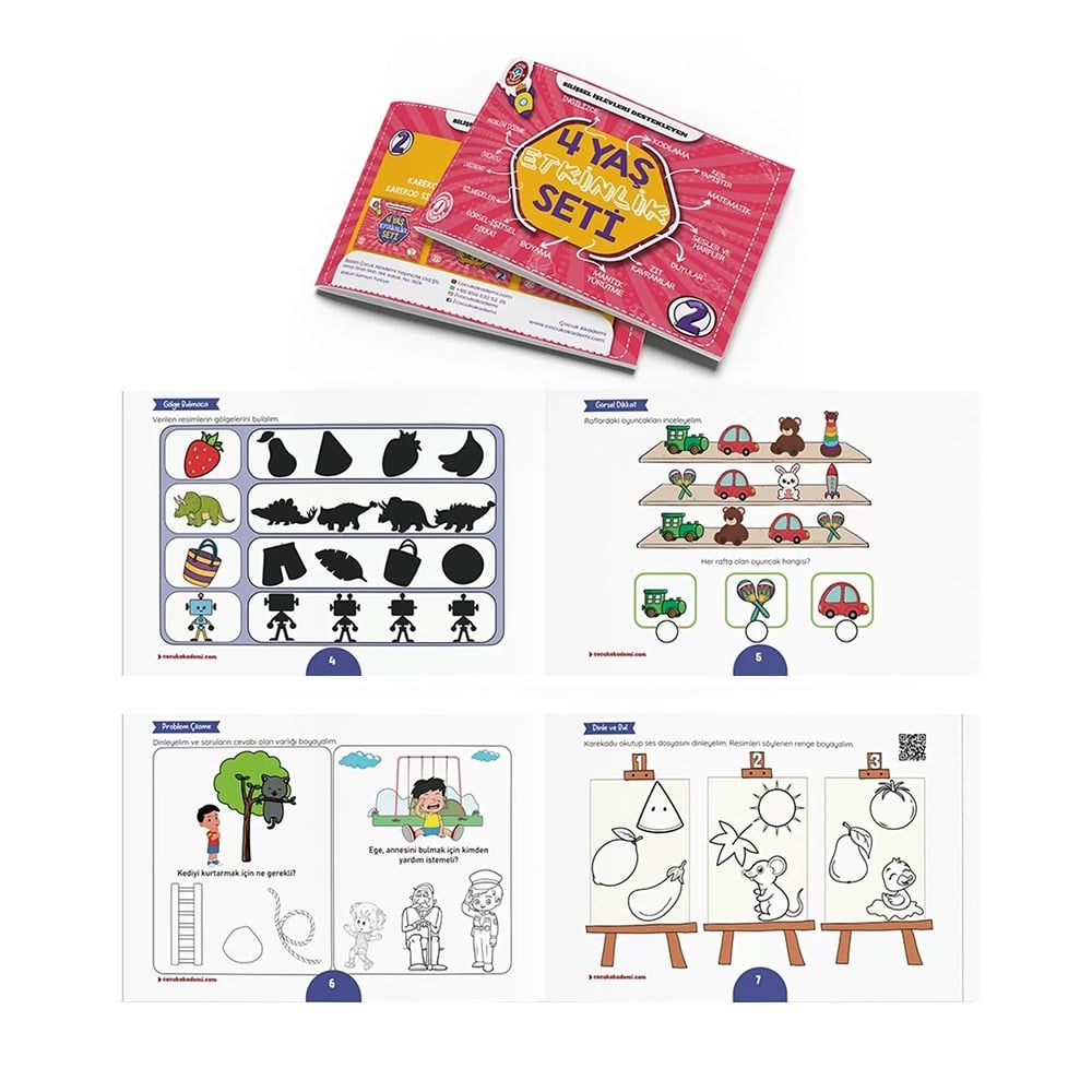 4 YAŞ ETKİNLİK SETİ Çocuk Kitapları Uzmanı - Children's Books Expert