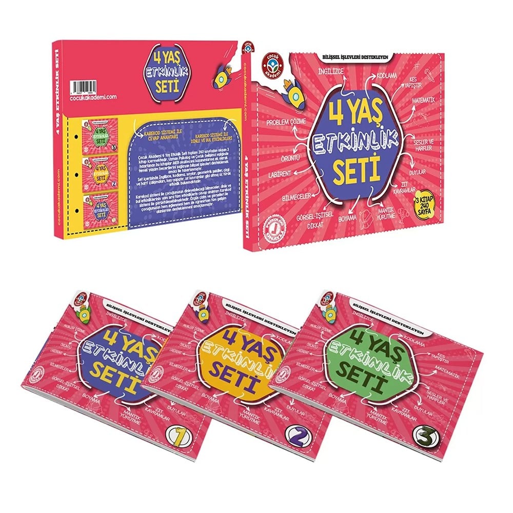 4 YAŞ ETKİNLİK SETİ Çocuk Kitapları Uzmanı - Children's Books Expert