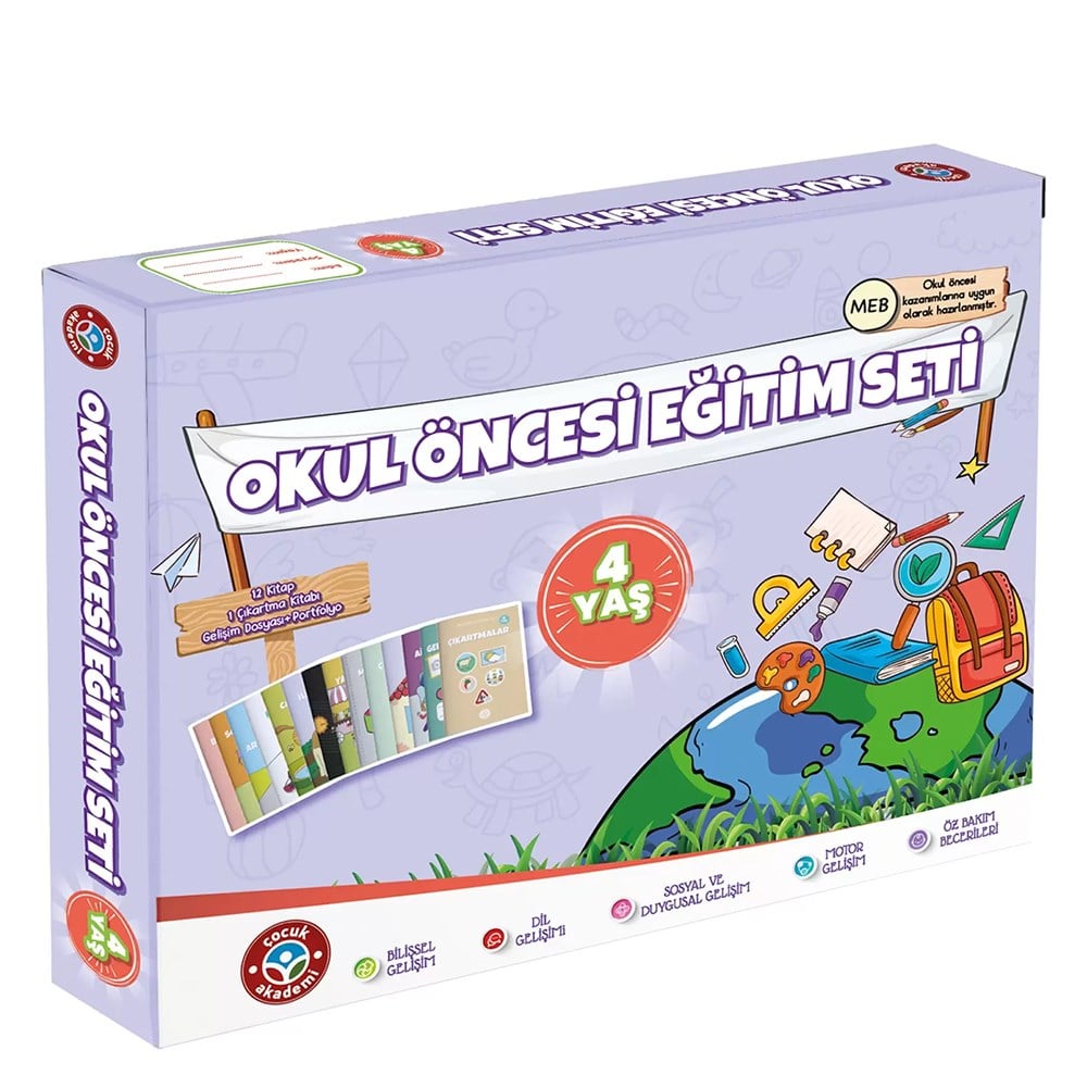 4 YAŞ OKUL ÖNCESİ EĞİTİM SETİ Çocuk Kitapları Uzmanı - Children's Books Expert