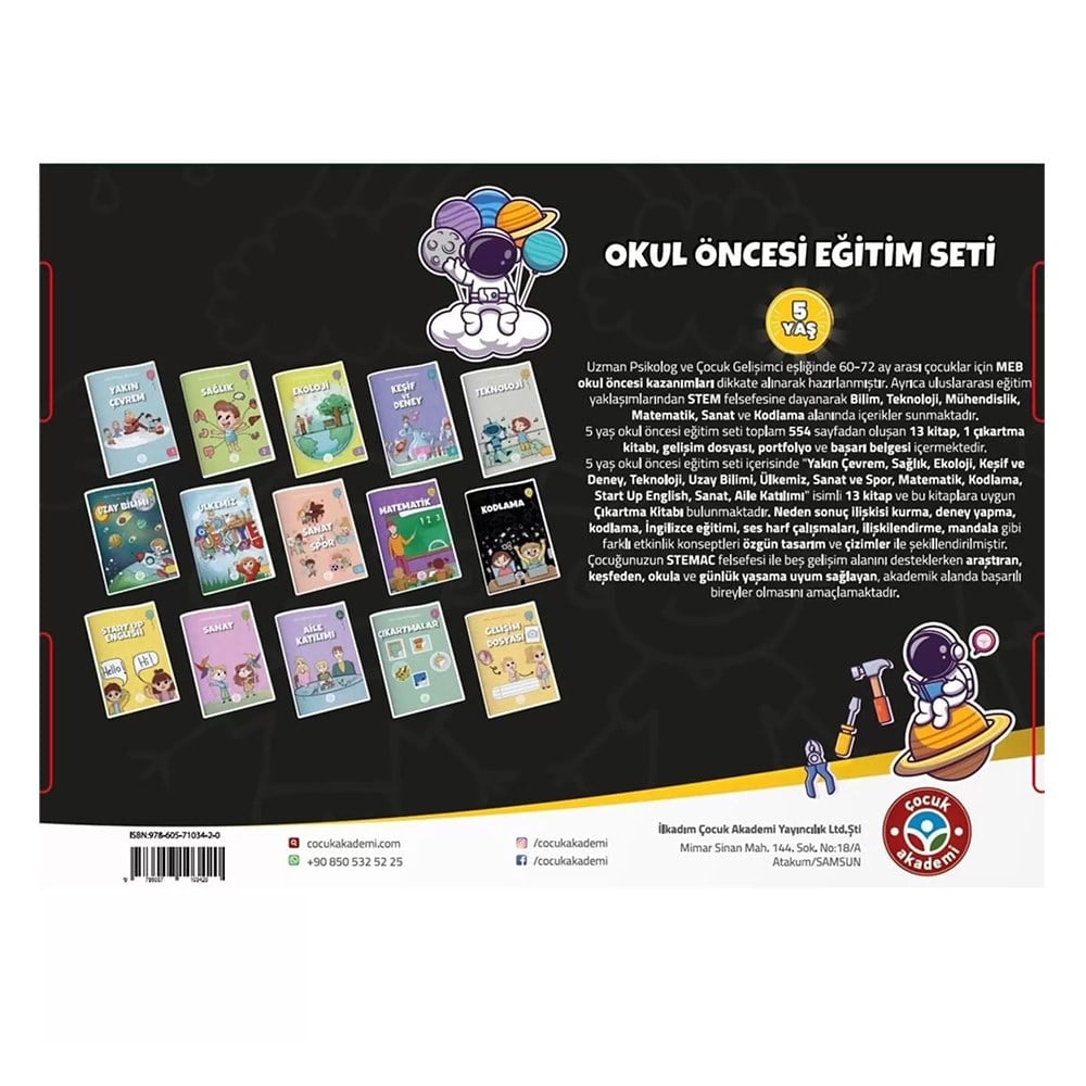 5 YAŞ OKUL ÖNCESİ EĞİTİM SETİ Çocuk Kitapları Uzmanı - Children's Books Expert