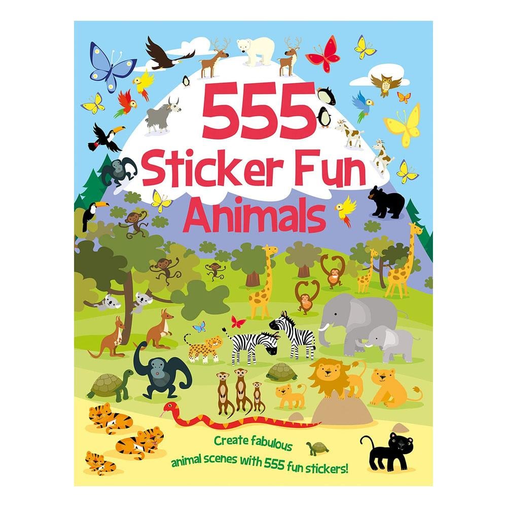 555 Sticker Fun - Animals Çocuk Kitapları Uzmanı - Children's Books Expert