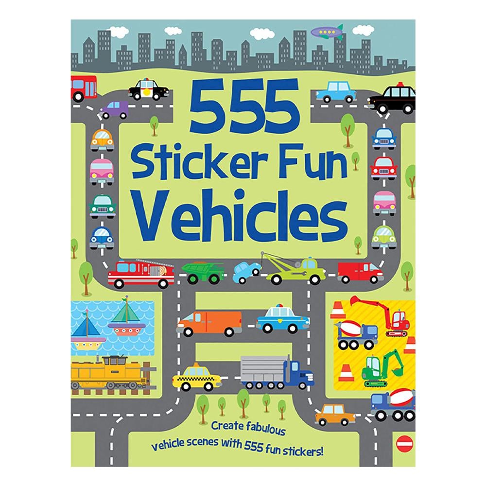 555 Sticker Fun - Vehicles Çocuk Kitapları Uzmanı - Children's Books Expert