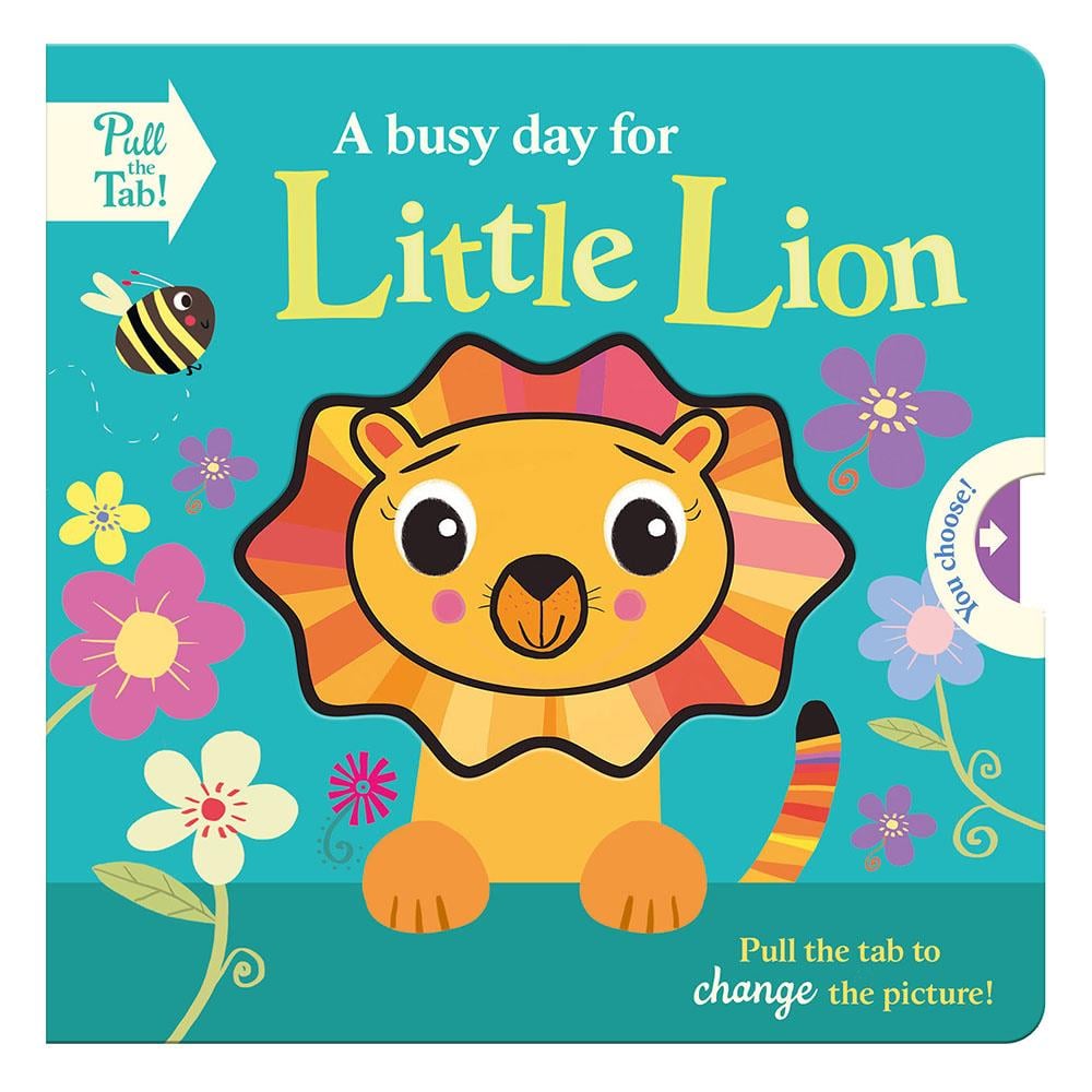 A Busy Day For Little Lion - Pull The Tab Board Bo Çocuk Kitapları Uzmanı - Children's Books Expert