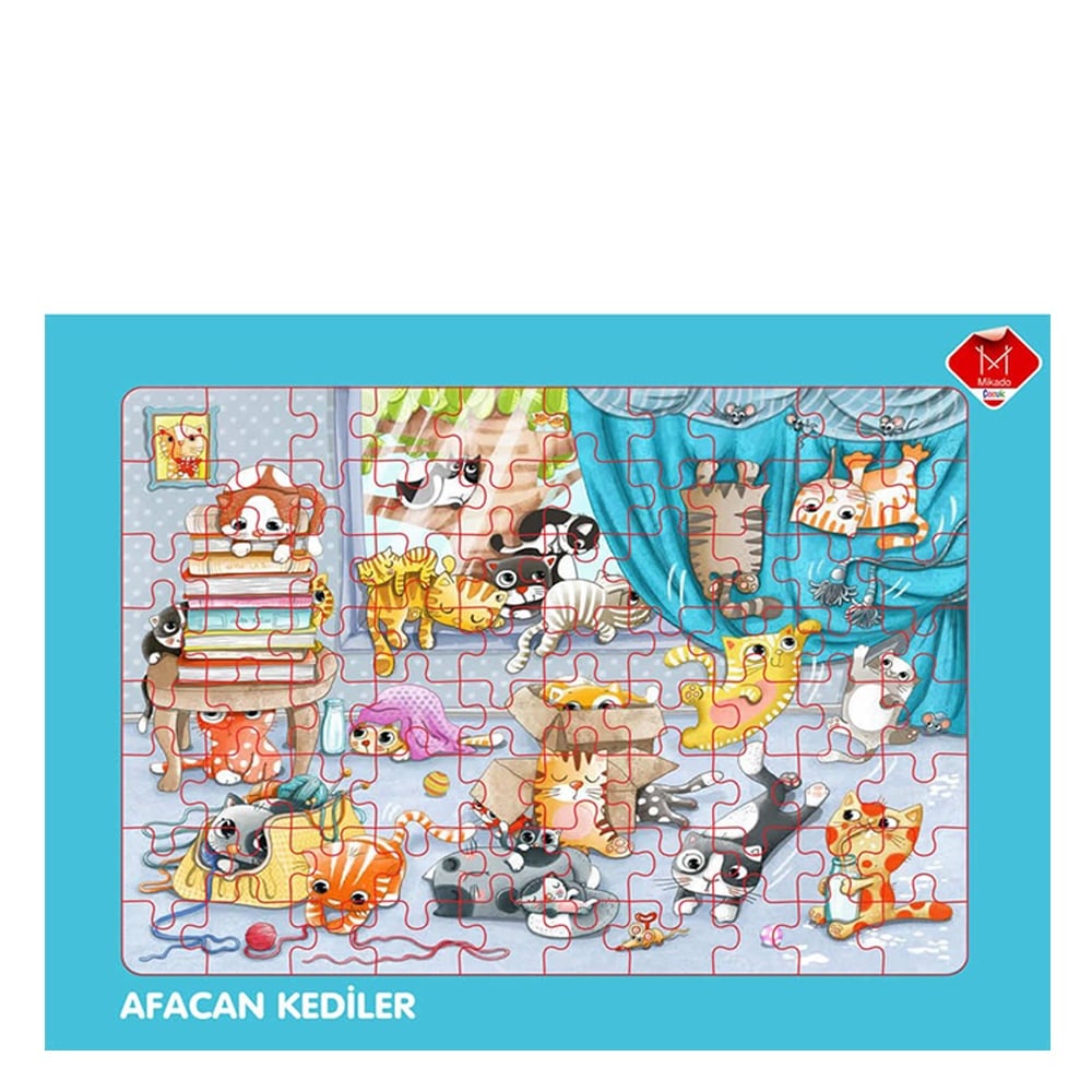AFACAN KEDİLER 80 PARÇA YAPBOZ Çocuk Kitapları Uzmanı - Children's Books Expert