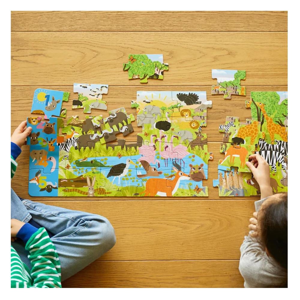 AFRICAN SAVANNA - 36 PARÇA DEV PUZZLE Çocuk Kitapları Uzmanı - Children's Books Expert