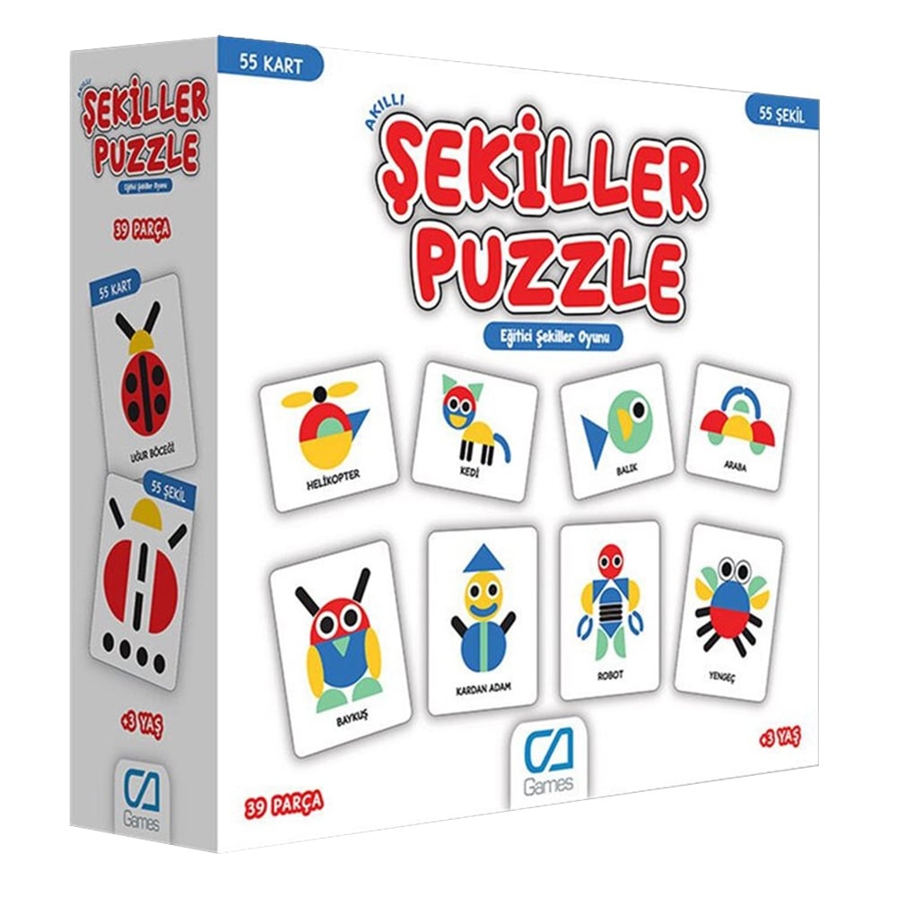 AKILLI ŞEKİLLER PUZZLE - EĞİTİCİ ŞEKİLLER OYUNU