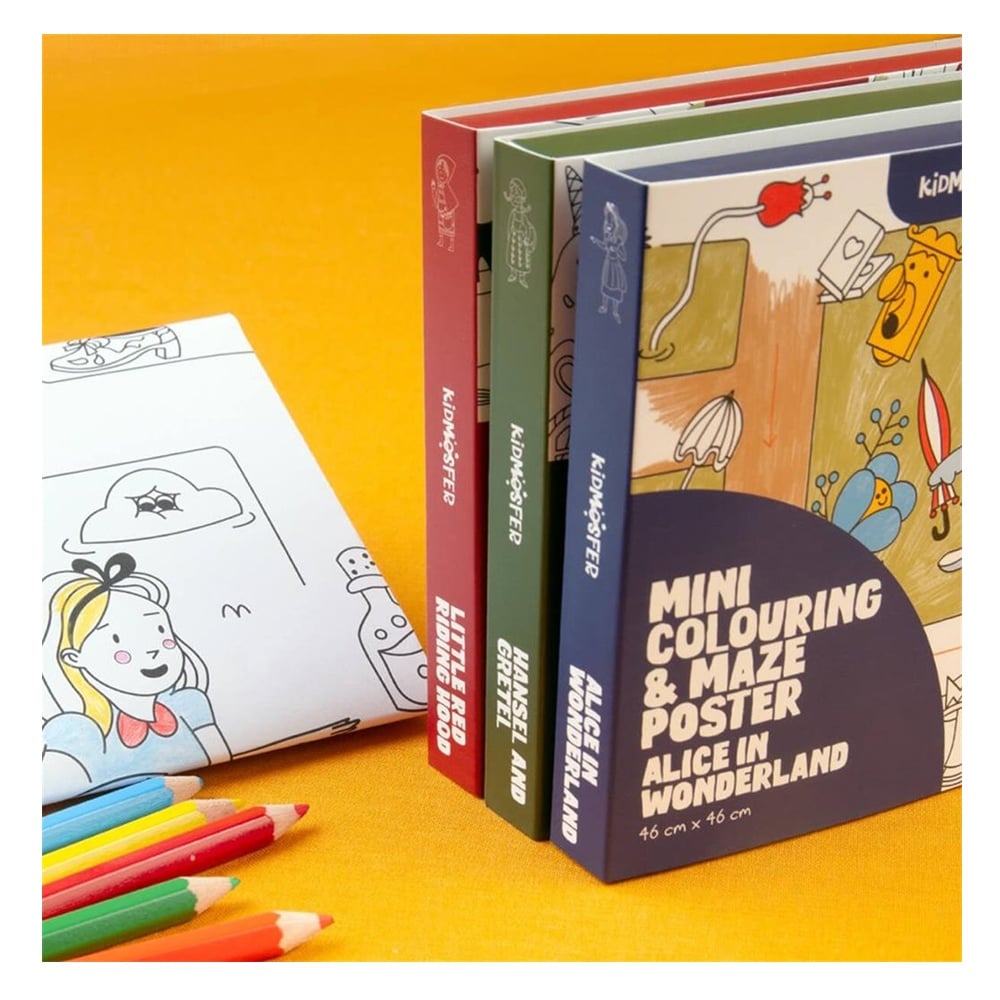 ALICE HARİKALAR DİYARINDA - BOYAMA VE LABİRENT POSTER Çocuk Kitapları Uzmanı - Children's Books Expert