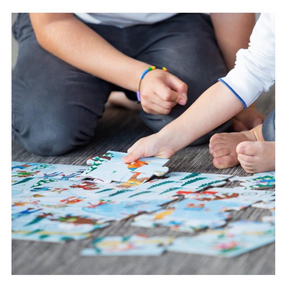 ANIMALS ON ICE GIANT PUZZLE Çocuk Kitapları Uzmanı - Children's Books Expert