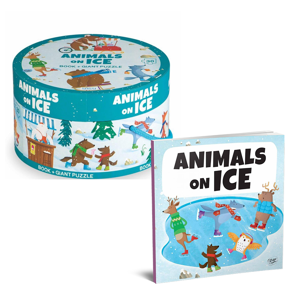 Animals On Ice Giant Puzzle Çocuk Kitapları Uzmanı - Children's Books Expert