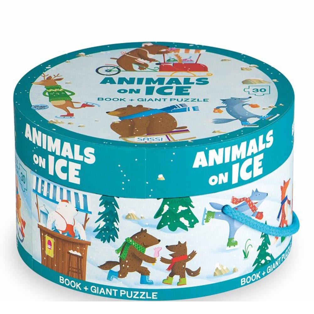 ANIMALS ON ICE GIANT PUZZLE Çocuk Kitapları Uzmanı - Children's Books Expert