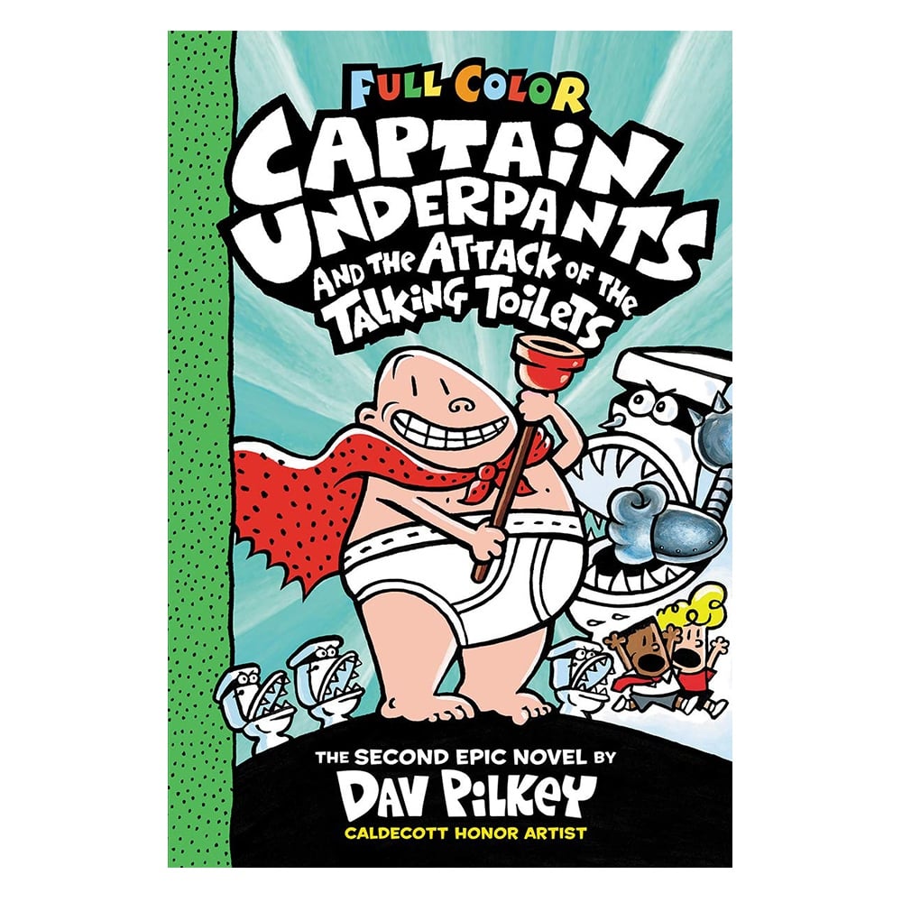 ATTACK OF THE TALKING TOILETS (FULL COLOR) - CAPTAIN UNDERPANTS 2 Çocuk Kitapları Uzmanı - Children's Books Expert