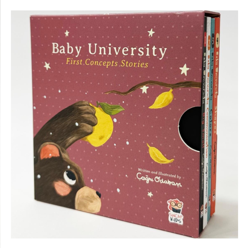 Baby University First Consepts Stories (4 Book) Çocuk Kitapları Uzmanı - Children's Books Expert
