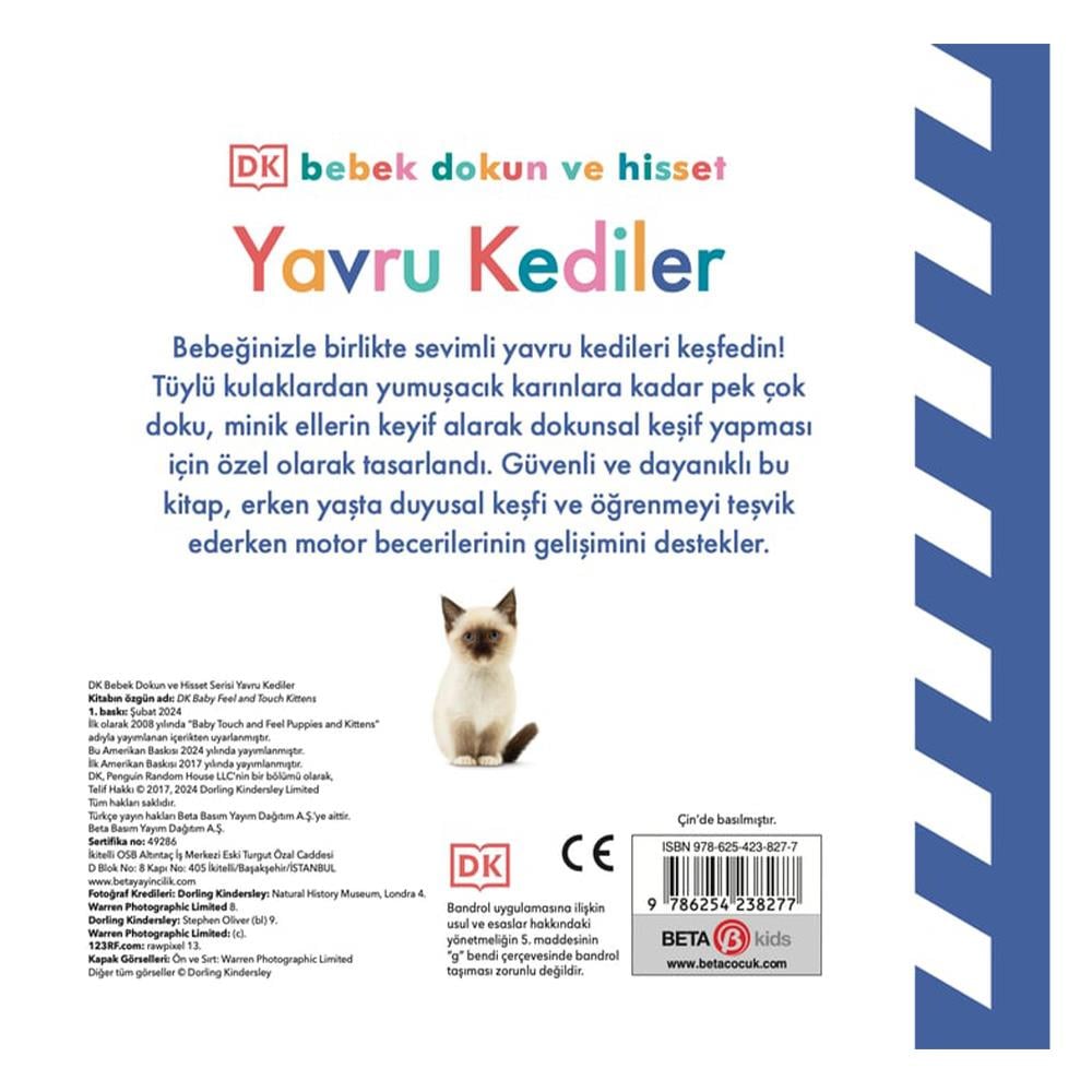 Bebek Dokun ve Hisset - Yavru Kediler Çocuk Kitapları Uzmanı - Children's Books Expert