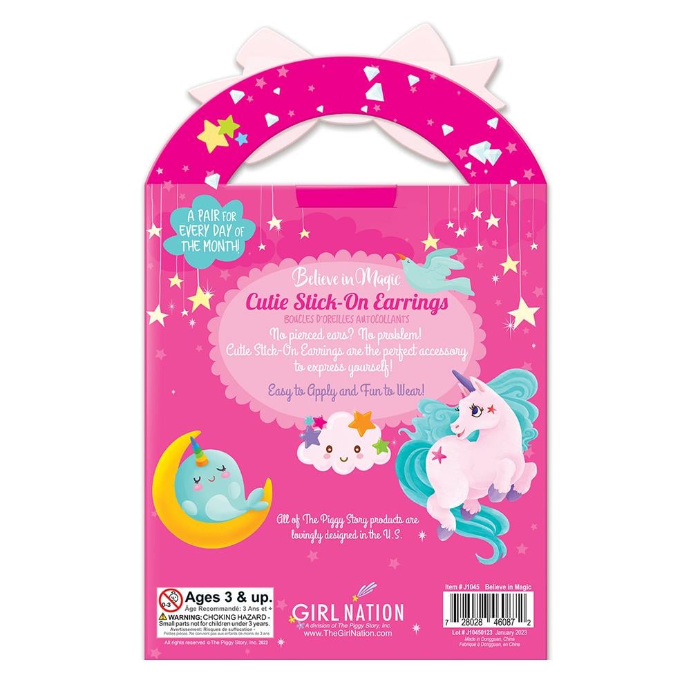 Believe In Magic - Cutie Stick-On Earrings Çocuk Kitapları Uzmanı - Children's Books Expert