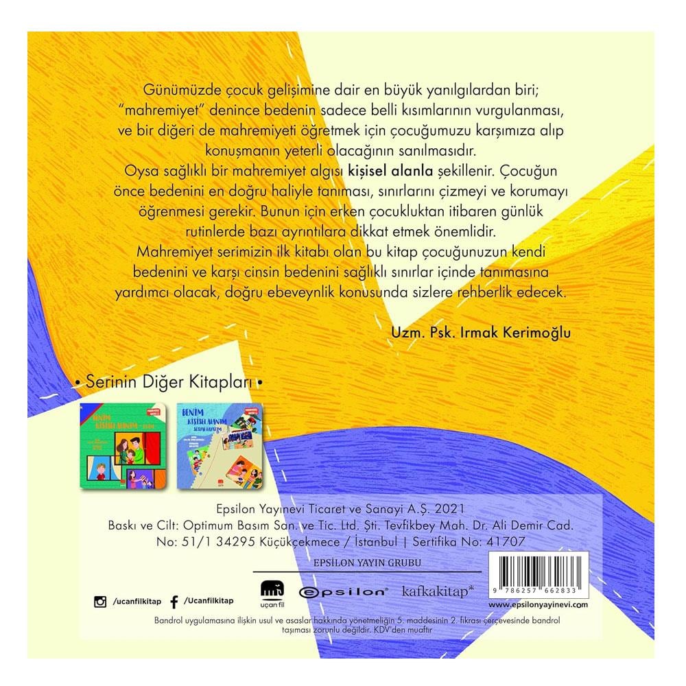Benim Kişisel Alanım - Bedenim Çocuk Kitapları Uzmanı - Children's Books Expert