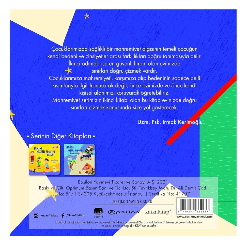Benim Kişisel Alanım - Evim Çocuk Kitapları Uzmanı - Children's Books Expert