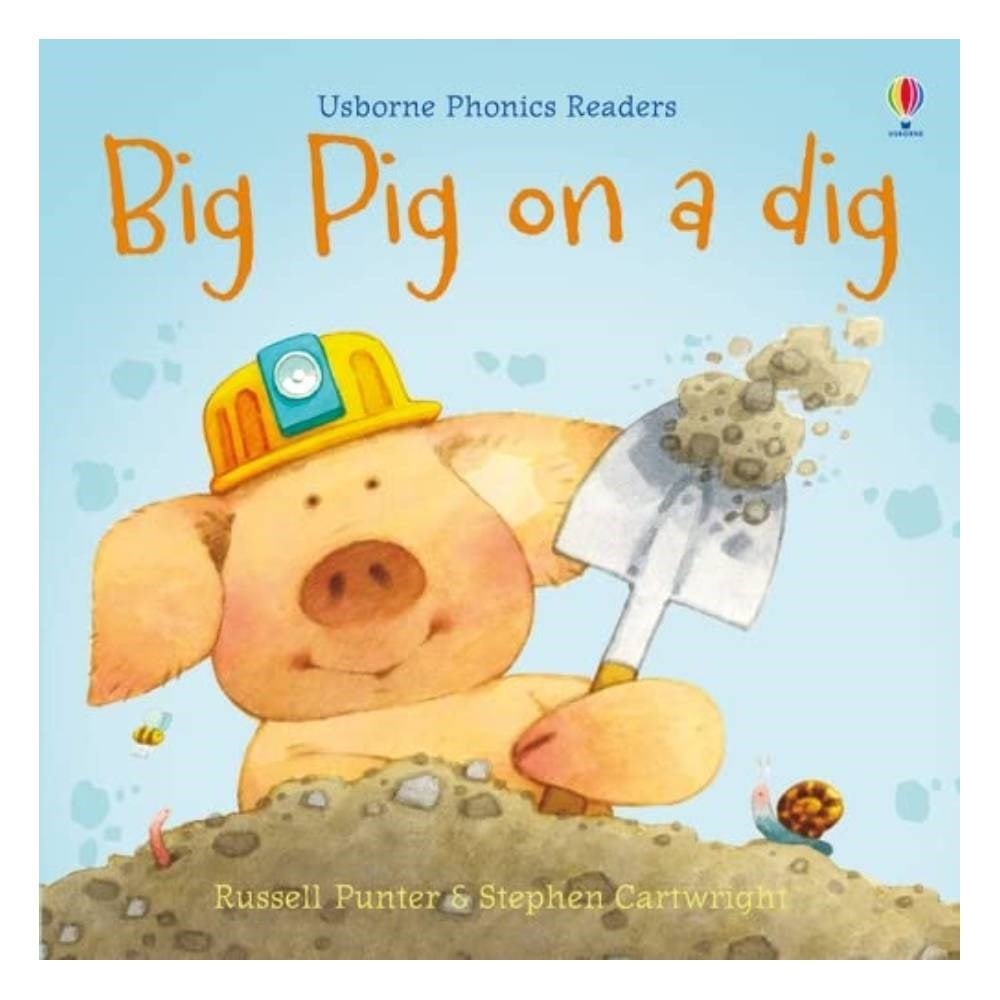 BIG PIG ON A DIG - USBORNE PHONICS READERS Çocuk Kitapları Uzmanı - Children's Books Expert