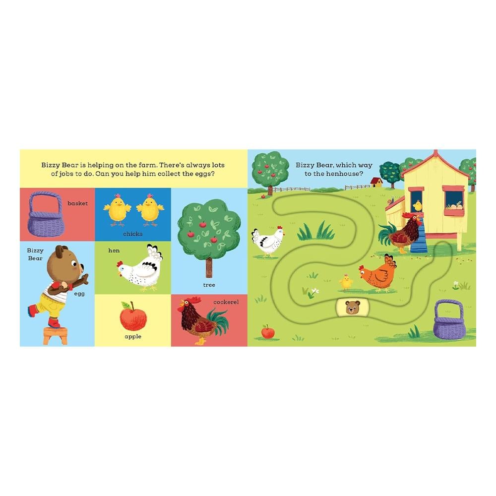 Bizzy Bear - Find and Follow On the Farm Çocuk Kitapları Uzmanı - Children's Books Expert