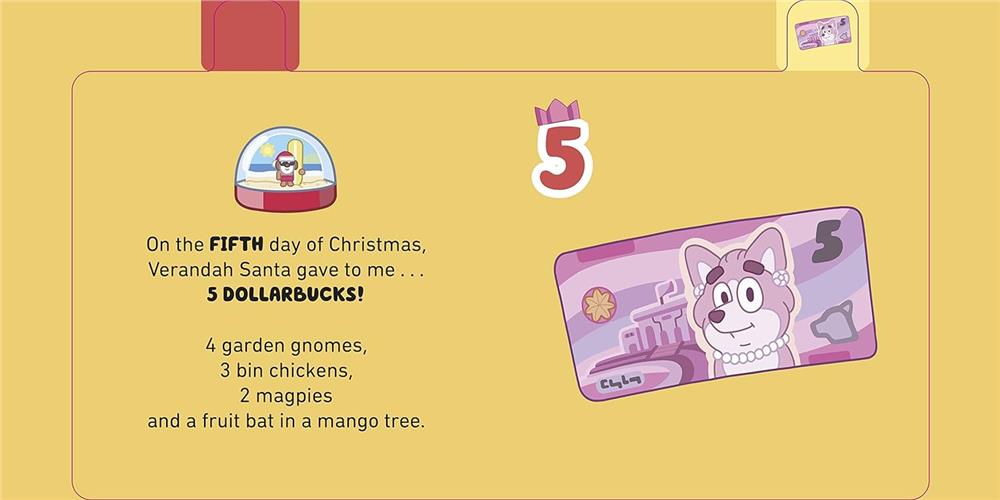 Bluey - 12 Days of Christmas Tabbed Board Book Çocuk Kitapları Uzmanı - Children's Books Expert