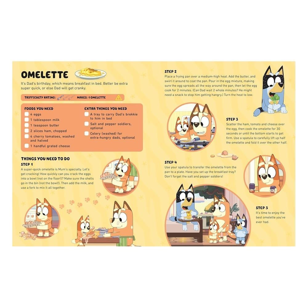 Bluey -Bluey and Bingo s Fancy Restaurant Cookbook Çocuk Kitapları Uzmanı - Children's Books Expert