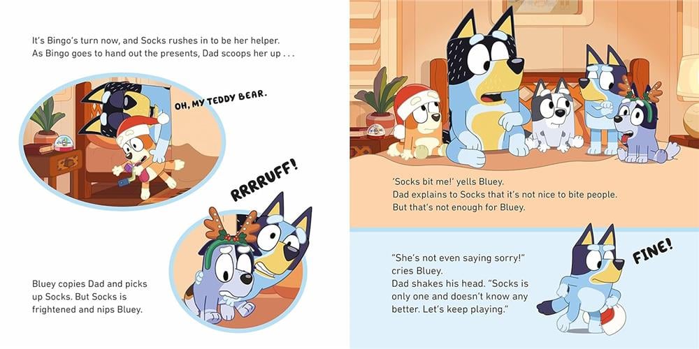Bluey - Christmas Eve with Verandah Santa Çocuk Kitapları Uzmanı - Children's Books Expert