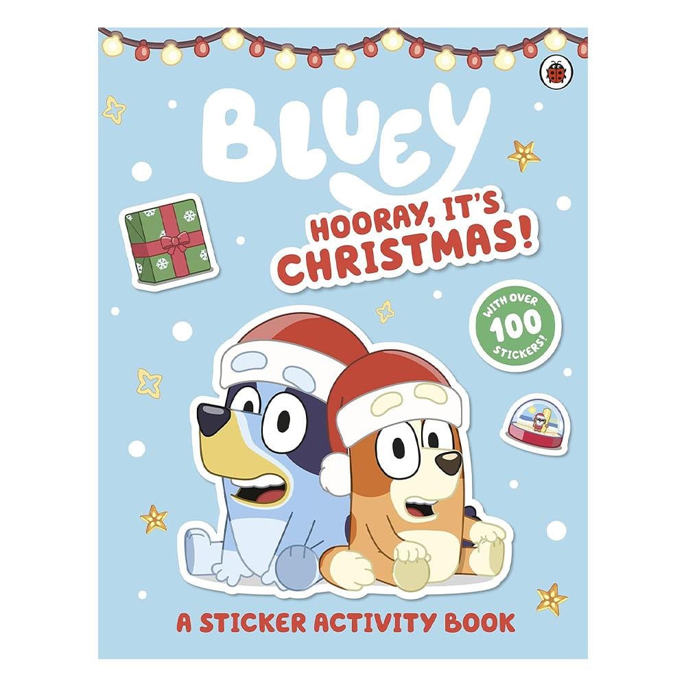 Bluey - Hooray Its Christmas Sticker Activity Book Çocuk Kitapları Uzmanı - Children's Books Expert