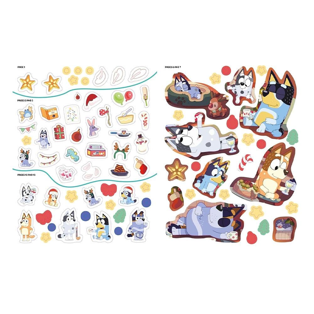 Bluey - Hooray Its Christmas Sticker Activity Book Çocuk Kitapları Uzmanı - Children's Books Expert