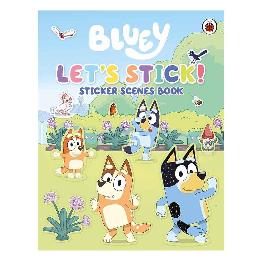 Bluey - Lets Stick Sticker Scenes Book Çocuk Kitapları Uzmanı - Children's Books Expert