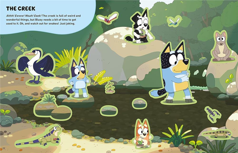 Bluey - Lets Stick Sticker Scenes Book Çocuk Kitapları Uzmanı - Children's Books Expert
