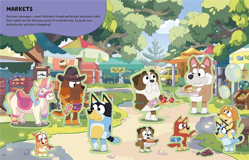 Bluey - Lets Stick Sticker Scenes Book Çocuk Kitapları Uzmanı - Children's Books Expert