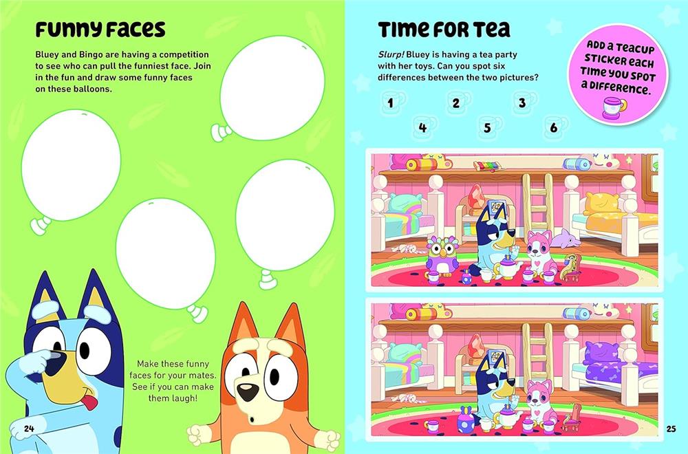 Bluey - Meet Bluey Sticker Activity Book Çocuk Kitapları Uzmanı - Children's Books Expert