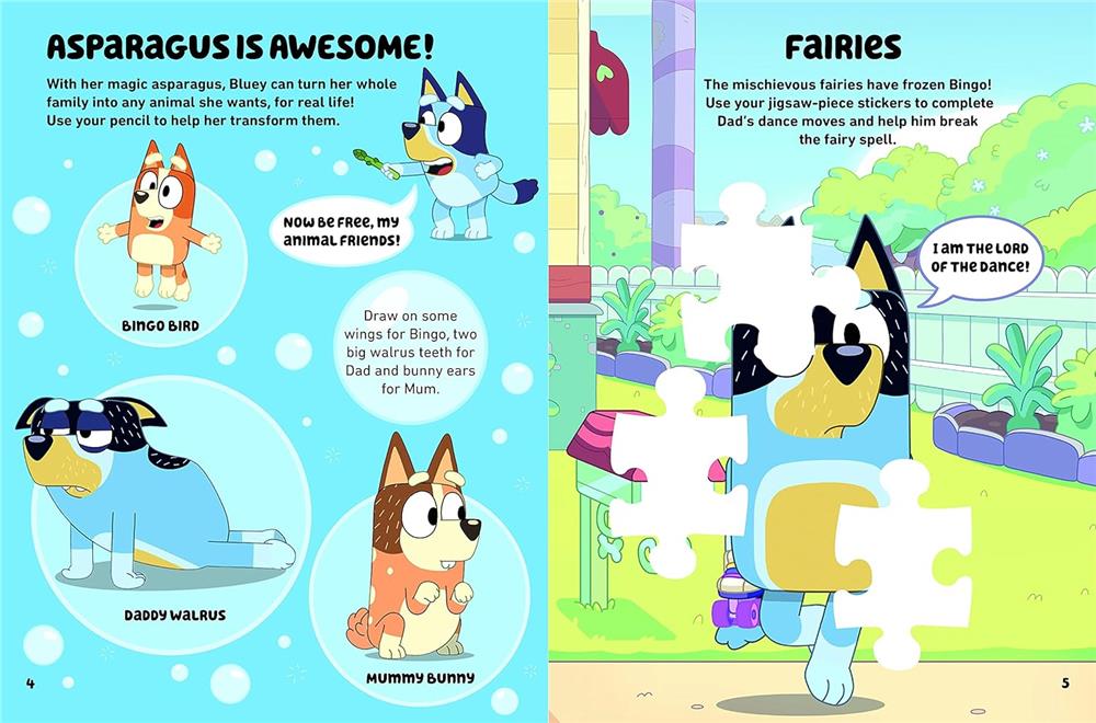 Bluey - Meet Bluey Sticker Activity Book Çocuk Kitapları Uzmanı - Children's Books Expert