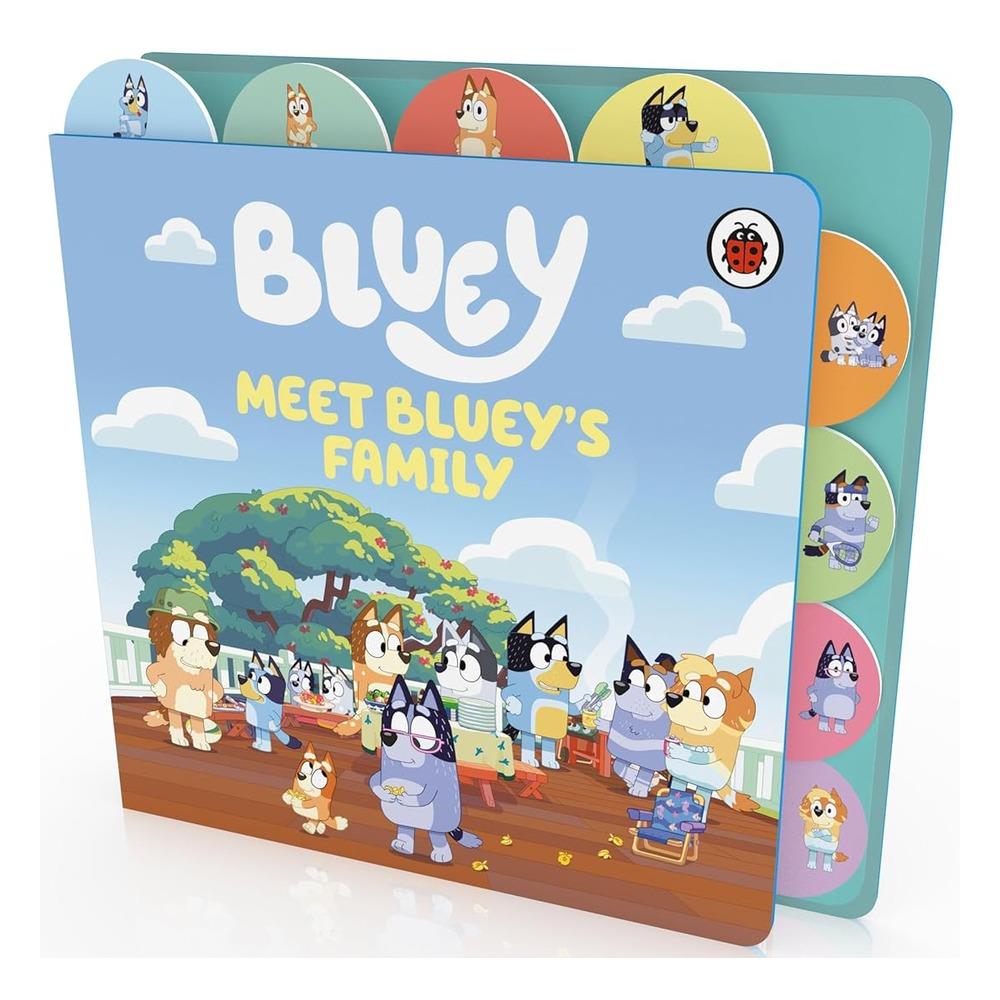 Bluey - Meet Blueys Family - Tabbed Board Book Çocuk Kitapları Uzmanı - Children's Books Expert