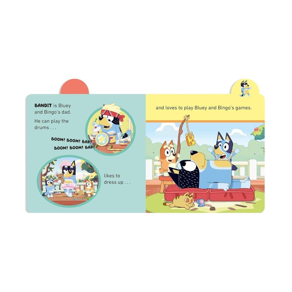 Bluey - Meet Blueys Family - Tabbed Board Book Çocuk Kitapları Uzmanı - Children's Books Expert