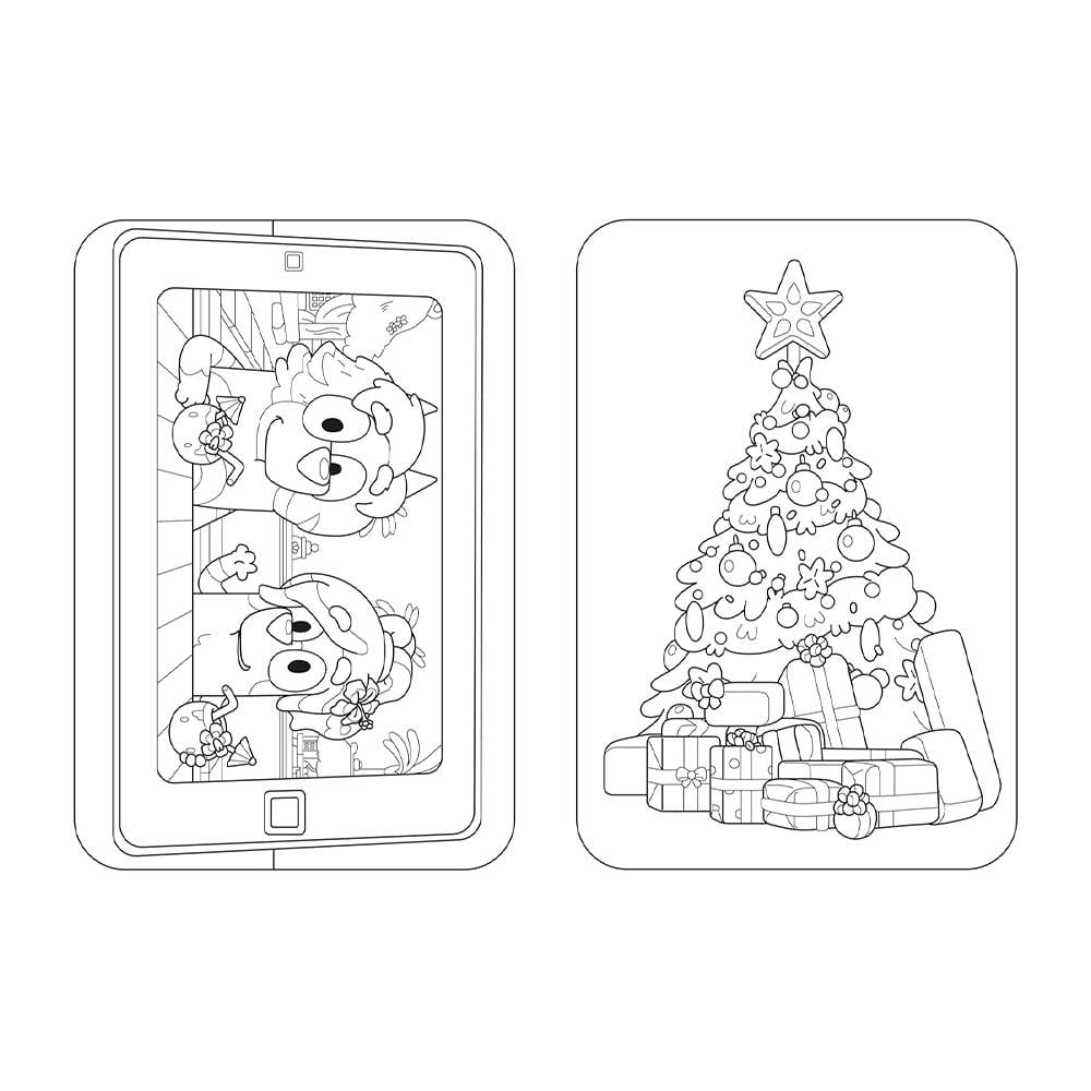 Bluey - Merry Christmas Colouring Book Çocuk Kitapları Uzmanı - Children's Books Expert