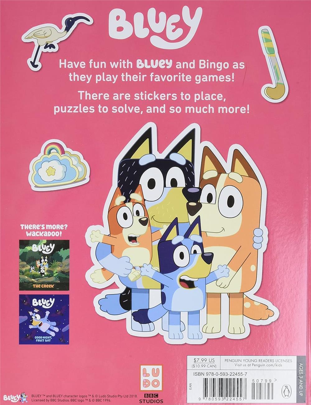 Bluey - Time to Play Sticker Activity Book Çocuk Kitapları Uzmanı - Children's Books Expert