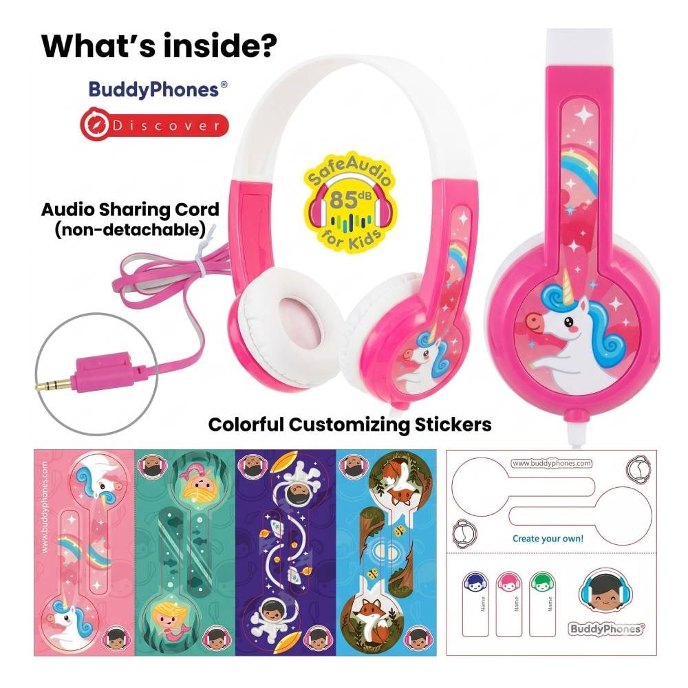 BuddyPhones Discover - Kulak Üstü Kulaklık Çocuk Kitapları Uzmanı - Children's Books Expert