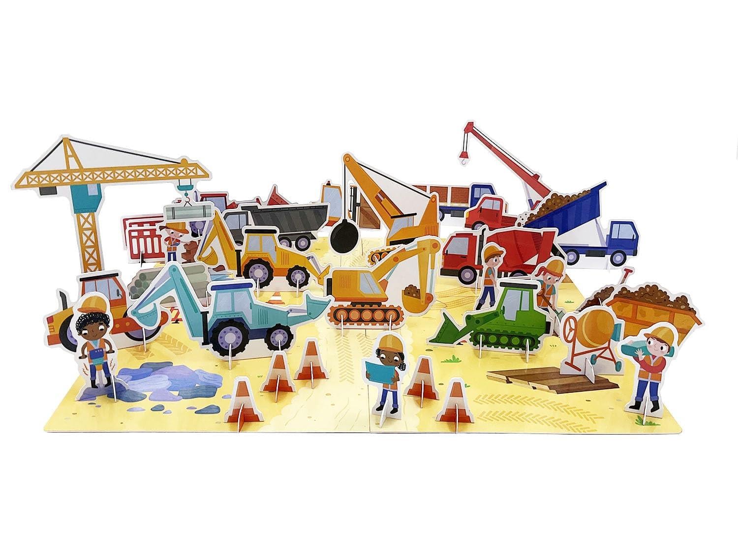 Build and Play - Construction Site Book and Play Çocuk Kitapları Uzmanı - Children's Books Expert