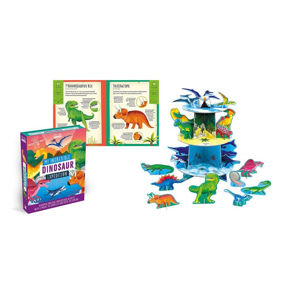 Build and Play - Dinosaurs Book and Play Set Çocuk Kitapları Uzmanı - Children's Books Expert