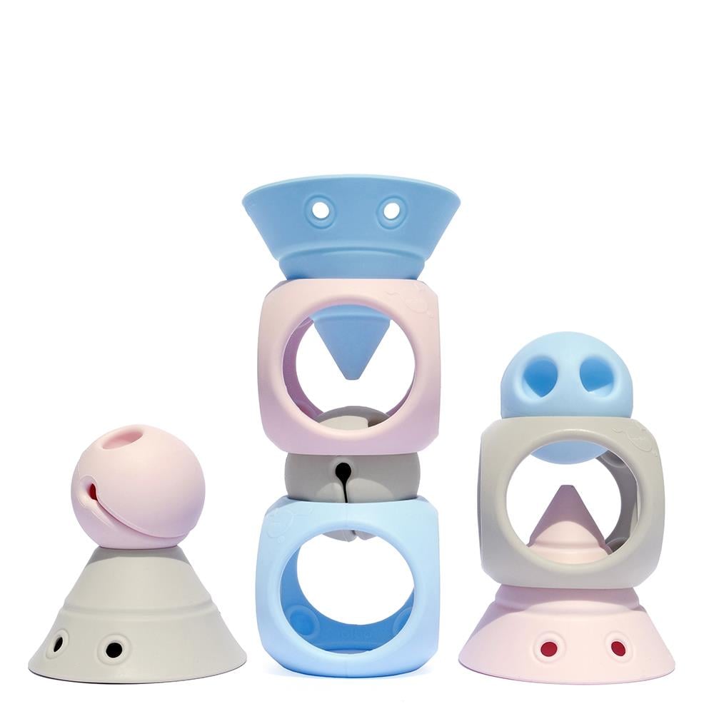 Building Genius Pastel Ice Blue-Baby Pink-Beige Çocuk Kitapları Uzmanı - Children's Books Expert