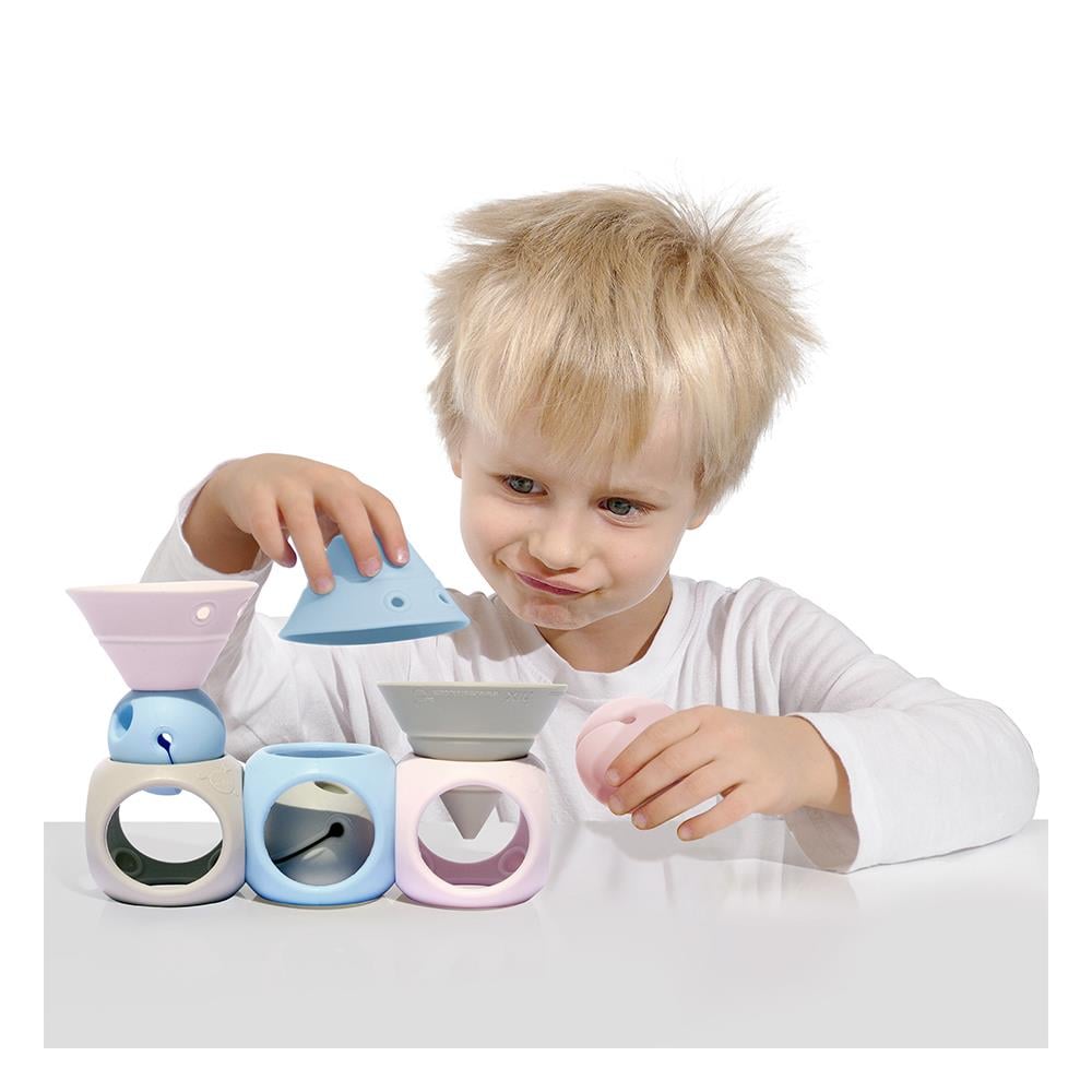 Building Genius Pastel Ice Blue-Baby Pink-Beige Çocuk Kitapları Uzmanı - Children's Books Expert