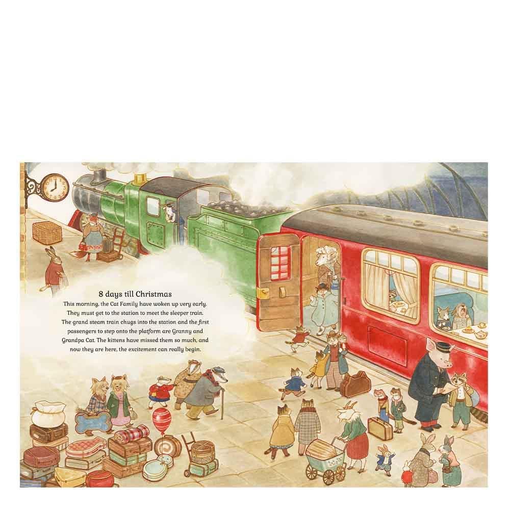 Cat family Christmas - Lift the Flap Advent Book Çocuk Kitapları Uzmanı - Children's Books Expert