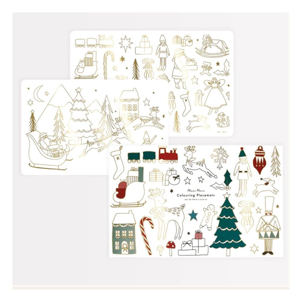 Christmas Colouring Placemats Çocuk Kitapları Uzmanı - Children's Books Expert