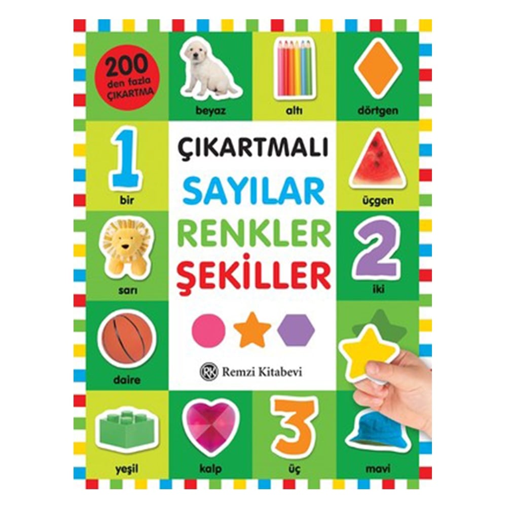 ÇIKARTMALI SAYILAR RENKLER ŞEKİLLER Çocuk Kitapları Uzmanı - Children's Books Expert