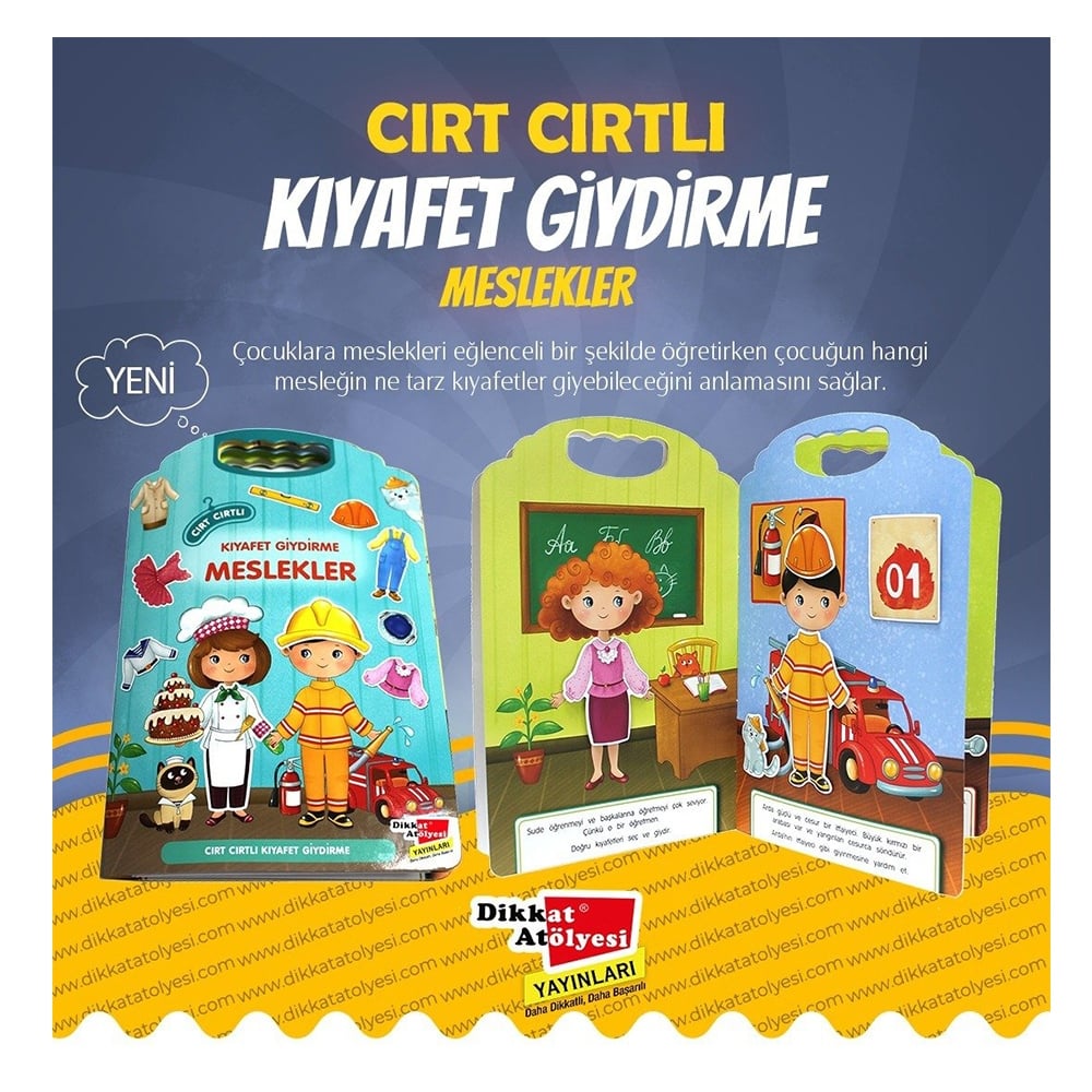 CIRT CIRTLI KIYAFET GİYDİRME - MESLEKLER Çocuk Kitapları Uzmanı - Children's Books Expert