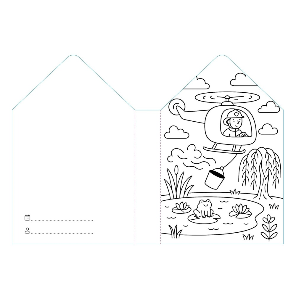 Colourıng Books Shaped - Firefighters Çocuk Kitapları Uzmanı - Children's Books Expert
