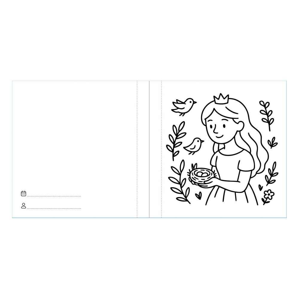 Colourıng Books Square - Princess Çocuk Kitapları Uzmanı - Children's Books Expert