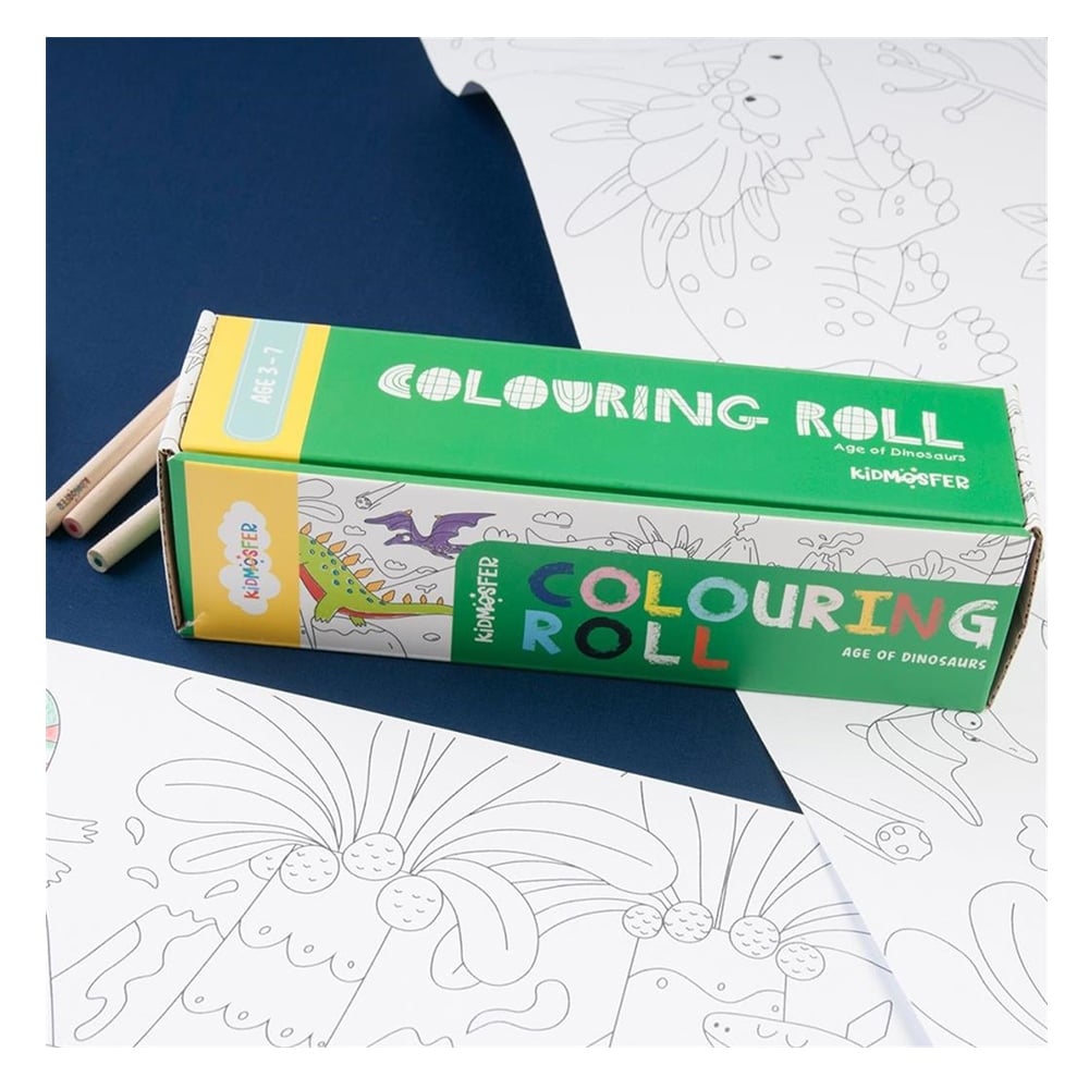 COLOURING ROLL AGE OF DINOSAURS Çocuk Kitapları Uzmanı - Children's Books Expert