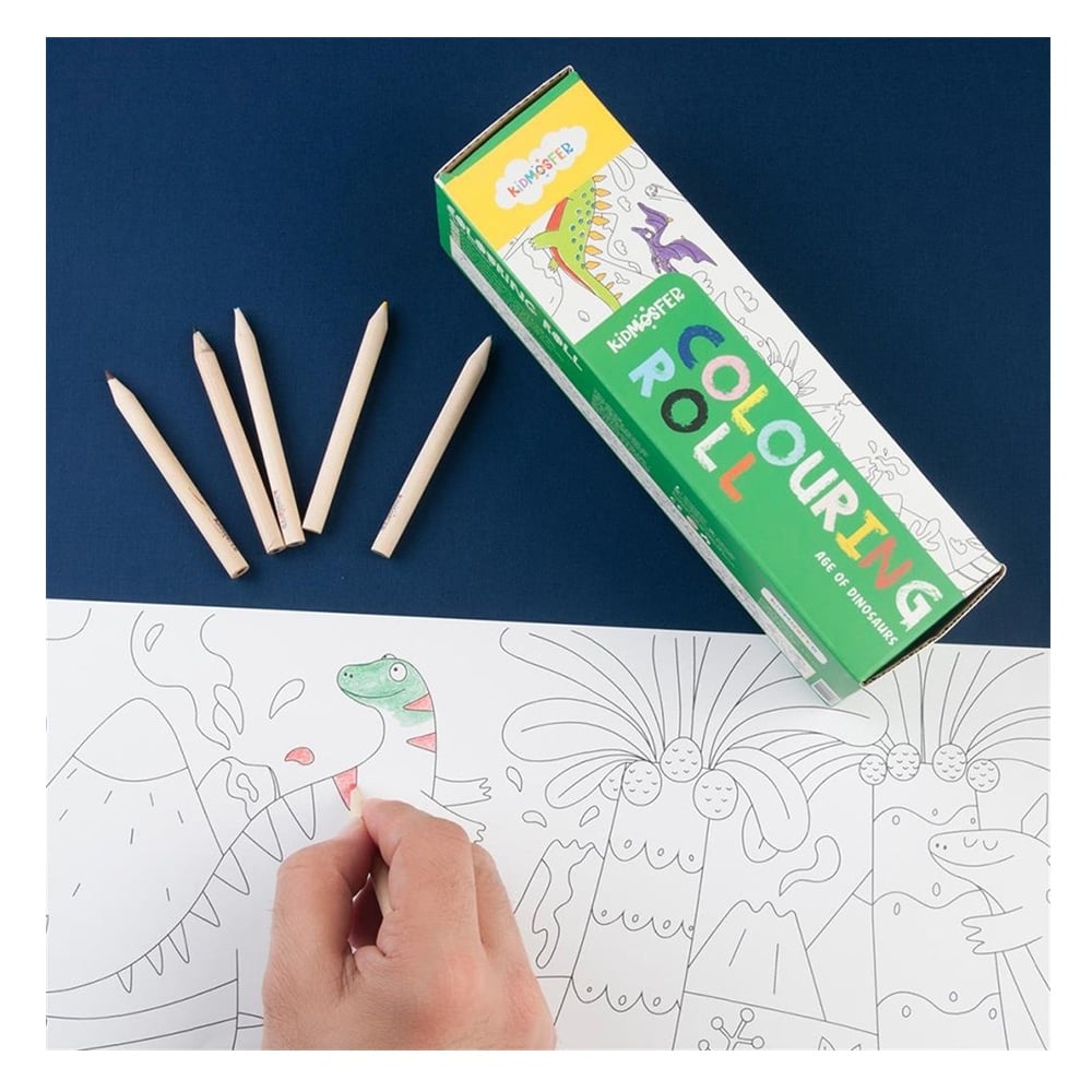 COLOURING ROLL AGE OF DINOSAURS Çocuk Kitapları Uzmanı - Children's Books Expert